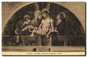 Old Postcard Crivelli Pinacoteca Vaticana Roma La Pieta