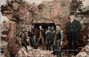 King Cobalt Silver Mine Cobalt ON Ontario Miners Mining 1908 Postcard H36 *as is