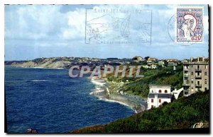 Postcard Old Guethary General view of the Beach and Bidari