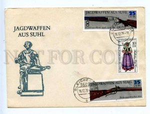418071 EAST GERMANY GDR 1978 year hunting rifles Bleicherode COVER
