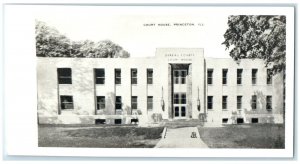 c1940's Bureau County Court House Princeton Illinois IL RPPC Photo Postcard