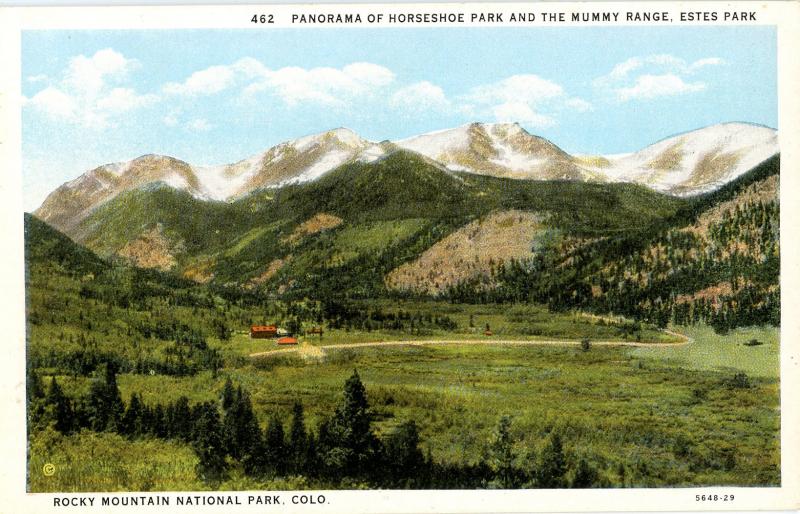 CO - Rocky Mountain National Park. Estes Park, Horseshoe Park and the Mummy R...