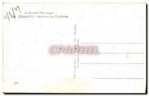 Modern Postcard Chambery Fountain Etephants