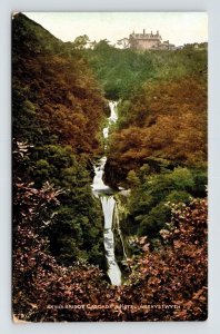 Devils Bridge Cascade Hotel Aberyswyth Postcard UNP Unused 