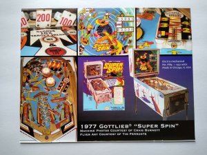 Super Spin Pinball Machine Art Collage Ready To Frame Space Age Sci-Fi Fantasy