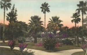 Postcard 1920s Texas San Antonio Alamo Plaza Albertype roadside TX24-3335