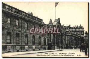 Old Postcard The Paris Palace Elysee Residence of the President of the Republic