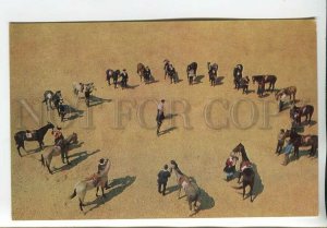 465085 USSR 1976 year Dagestan Gubden horse farm postcard