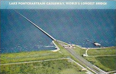 Louisiana New Orleans Lake Pontchartrain Causeway Worlds Longest Bridge