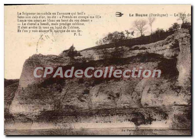 Old Postcard Le Bugue The Rec Srigneur The Motionless In I'Armure Who