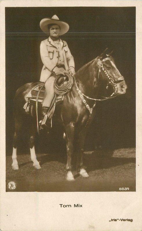 Postcard RPPC 1920s Silent Movie Cowboy actor Horse 23-1880