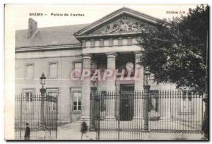 Old Postcard Reims Courthouse