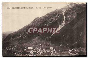 Old Postcard Chamonix Haute Savoie General view