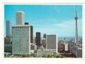 CN Tower, Skyline, Toronto, Ontario, Chrome Postcard #1