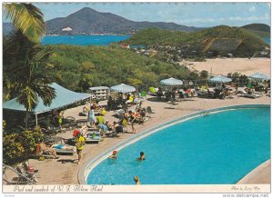 The Swimming Pool and Sundeck of the V.I. Hilton Hotel, St. Thomas, Virgin Is...