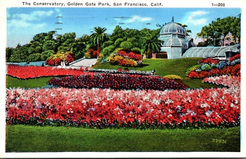 California San Francisco Golden Gate Park The Conservatory 1936