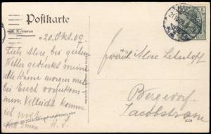 Germany 1909 Kamerun Bibundi Plantation Postcard PPC  Used Hamburg 85092