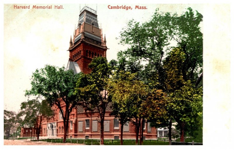 Massachusetts Cambridge  Harvard  Memorial Hall
