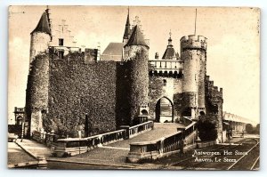 1961 ANTWERP HET STEEN ANVERS LE STEEN PHOTOGRAPH RPPC POSTCARD P3389