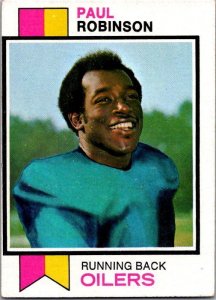 1973 Topps Football Card Paul Robinson Houston Oilers sk2557