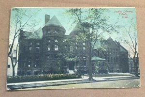 VINTAGE .01 PC - USED 1914 - PUBLIC LIBRARY, TOLEDO, OHIO