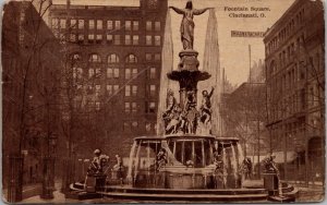 Fountain Square Cincinnati Ohio Postcard PC512