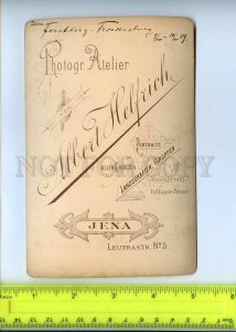 294060 GERMANY 1889 Thuringen photographer Helfrich Jena Leutrastrasse  PHOTO