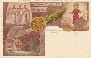 Italy Roma Souvenir Des Vatacombes De St Calliste