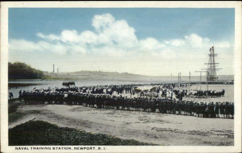 Newport RI Naval Training Station c1920 Postcard FIELD DAY AT STATION