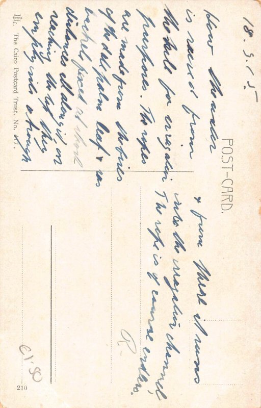 A624 Egypt Sakkieh au bord du Nil Nile Riverf vintage postcard