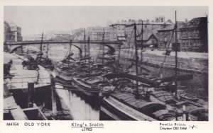 Kings Staith Yorkshire in 1903 Shipping Dockyard Postcard