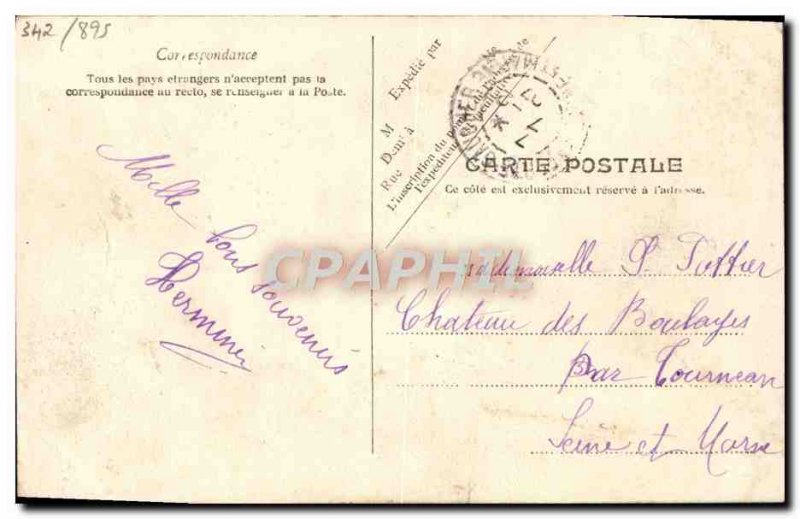 Old Postcard Fancy Sarah Bernhardt