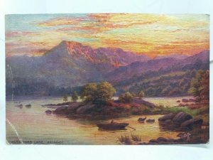 MuchRoss Lake Killarney Ireland Vintage Antique Tucks Oilette Postcard no7260