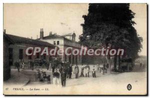 Postcard Old Vesoul station