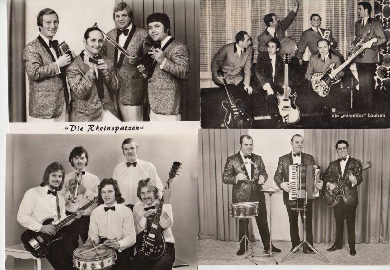 GERMAN SINGERS ENTERTAINMENT 200 Modern Postcards (L5186) 