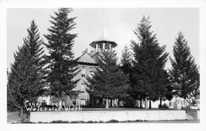 J22/ Waterville Washington RPPC Postcard c1940s Douglas County Court House 9