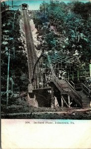 Postcard PA Johnstown World Steepest Vehicular Inclined Plane Railroad 1910 M11