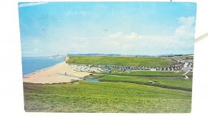 Vintage Postcard Freshwater Caravan Camp Site Burton Bradstock Posted 1968