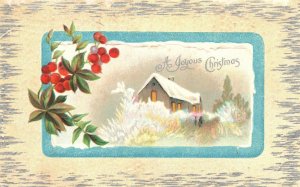 Vintage Postcard 1910's A Joyous Christmas Holiday Season Card