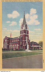 COLUMBIA, South Carolina, 1930-1940's; Saint Peter's Catholic Church And Prie...