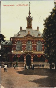 Netherlands Apeldoorn Gemeentehuis Vintage Postcard C125