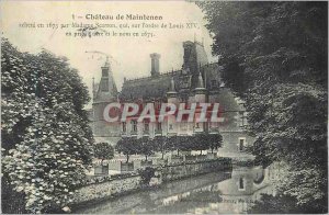 Old Postcard Chateau de Maintenon