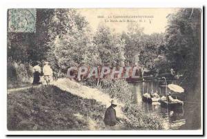 La Varenne Chennevieres Old Postcard The Banks of the Marne