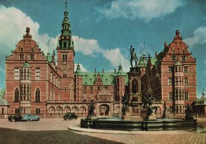 Vintage Postcard Hillerod Frederiksborg Castle Nat'l Historical Museum Denmark