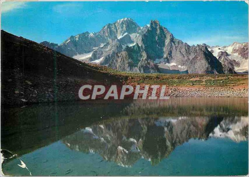 'Postcard Modern Valle d''aosta Courmayeur Lake of checrouir m 2300 and white m'