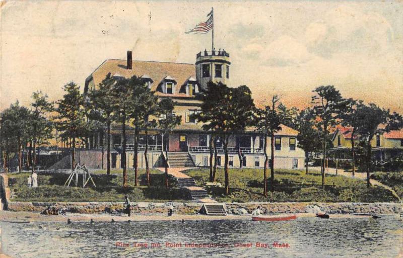 Onset Massachusetts Point Independence Pine Tree Inn Antique Postcard J48772