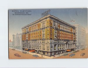 Postcard Hotel Claypool, Indianapolis, Indiana