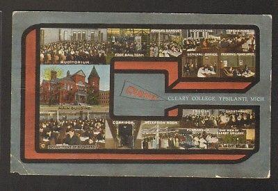 Cleary College Ypsilanti Michigan 1910c postcard