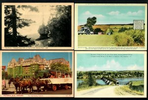 #790d B.C. (4)pcs. Magnetic Hill, Hartland Bridge, The Rocks, Tally Ho Sight See