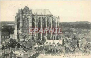 Old Postcard Beauvais Panoramic View of the Cathedral Cote Sud